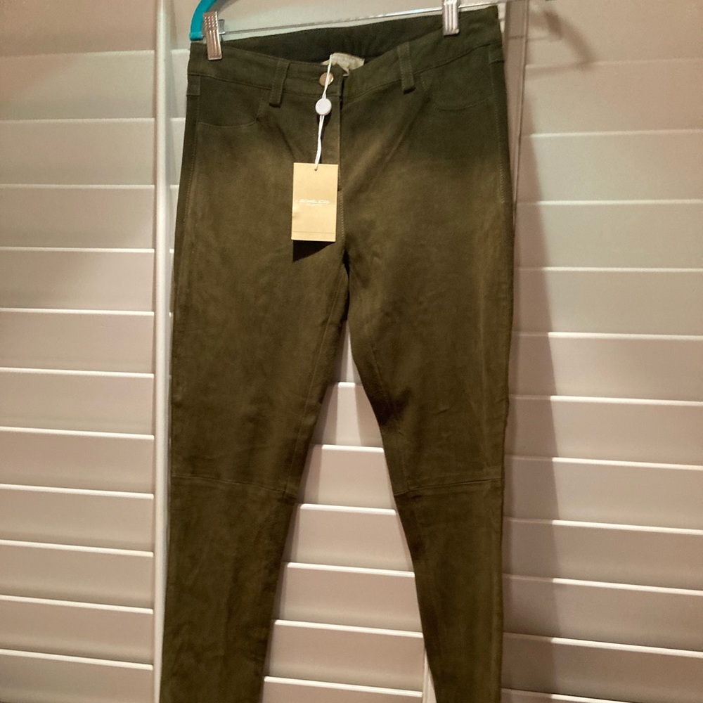 Olive green suede Michael Kors jeans with tags (never worn) purchased at NM
